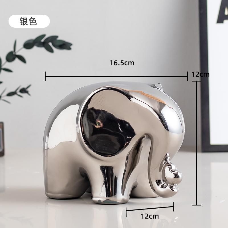 Cartoon Elephant Figurine Boho Home Decor Ornament Living Room Wine Cabinet DesktopTV cabinet Home