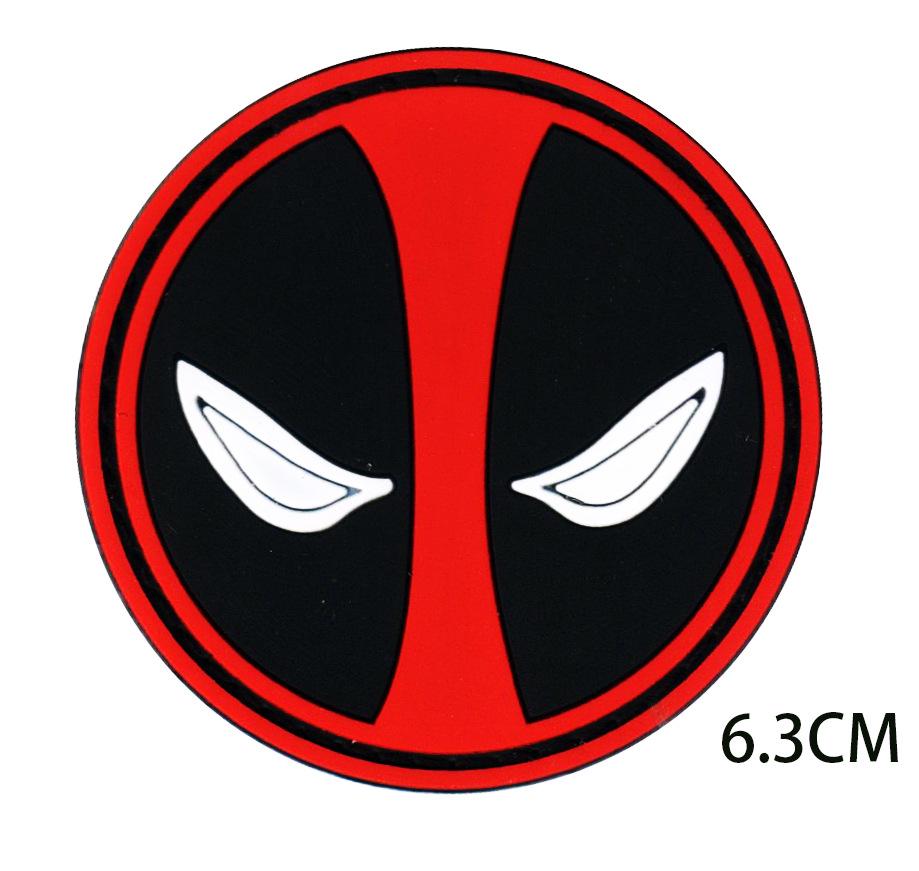 Available: Deadpool 3D Embroidered Velcro Patch for Backpack, Arm, Hat, Clothing, Tactical Gear