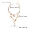 Boho Shell Starfish Conch Simulated Pearl Necklace Set 3Pcs Summer Beach Choker For Women Vacation Jewelry