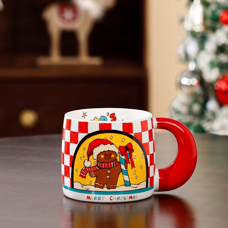 Shangqi Christmas Gingerbread Man Ceramic Mug Set