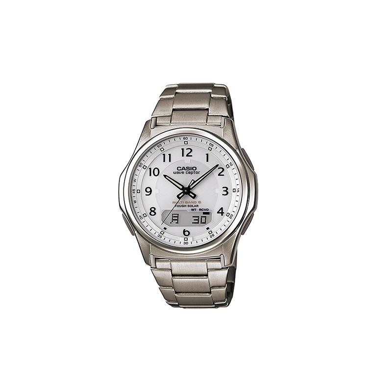 

Casio VINTAGE Series-Disc Series 50m Waterproof Quartz Movement Titanium Strap Japanese and Korean Watch Men s Watch Silver Dial WVA-M630TDE-7AJF серебряный