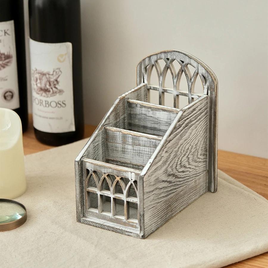 For Bedroom Living Room Table TV Remote Control Storage Box Organizer Multipurpose Desktop Holder