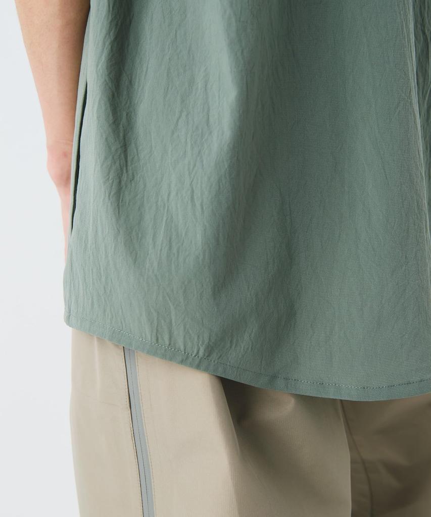 Breathable Quick Dry Shirt Tops Shirt Short Sleeve BLACK M [Snow Peak] S/S SH-26SU008 Men's Women's