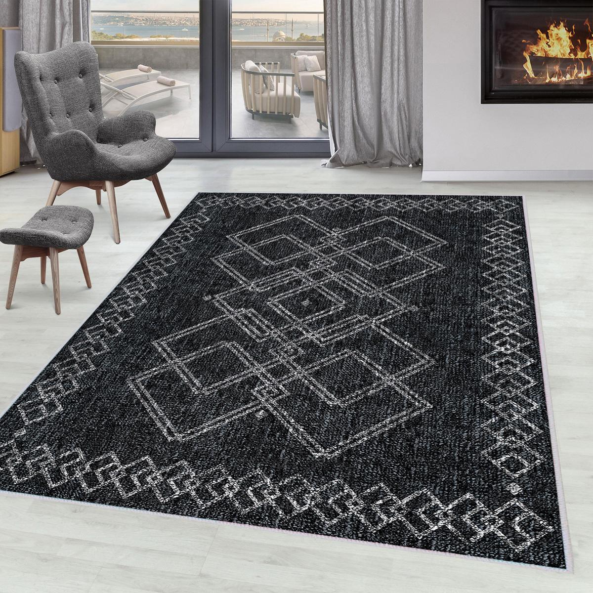 

Моющийся ковер с принтом Rovigo Home RVG0115-SM31 50x80 чёрный