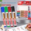 Four-Color Whiteboard Marker Set with Eraser – Ideal for Meetings and Teaching