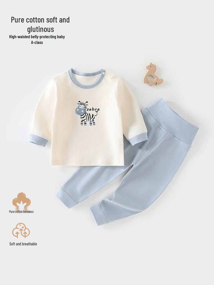 Baby Baumwoll Pyjama Set - Jungen & Mädchen Herbstkleidung