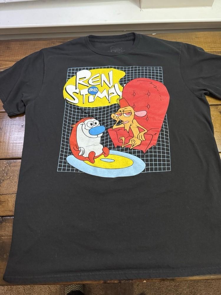 

Rare Hot Ren And Stimpy Show Black S-5XL Shirt LL592 Unisex T-Shirt XL
