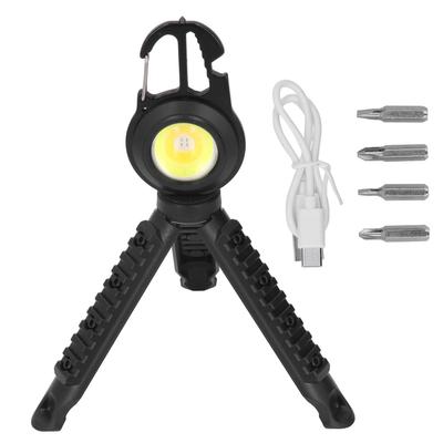 COB Kleine Taschenlampen 3 Lichtmodi Wiederaufladbar Multifunktional Schwarz Tragbar Taschenlampe mit
