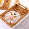 Side Handles Serving Tray Woven Craft Decorative Tray Multi Functional Tray with Handles Picnic