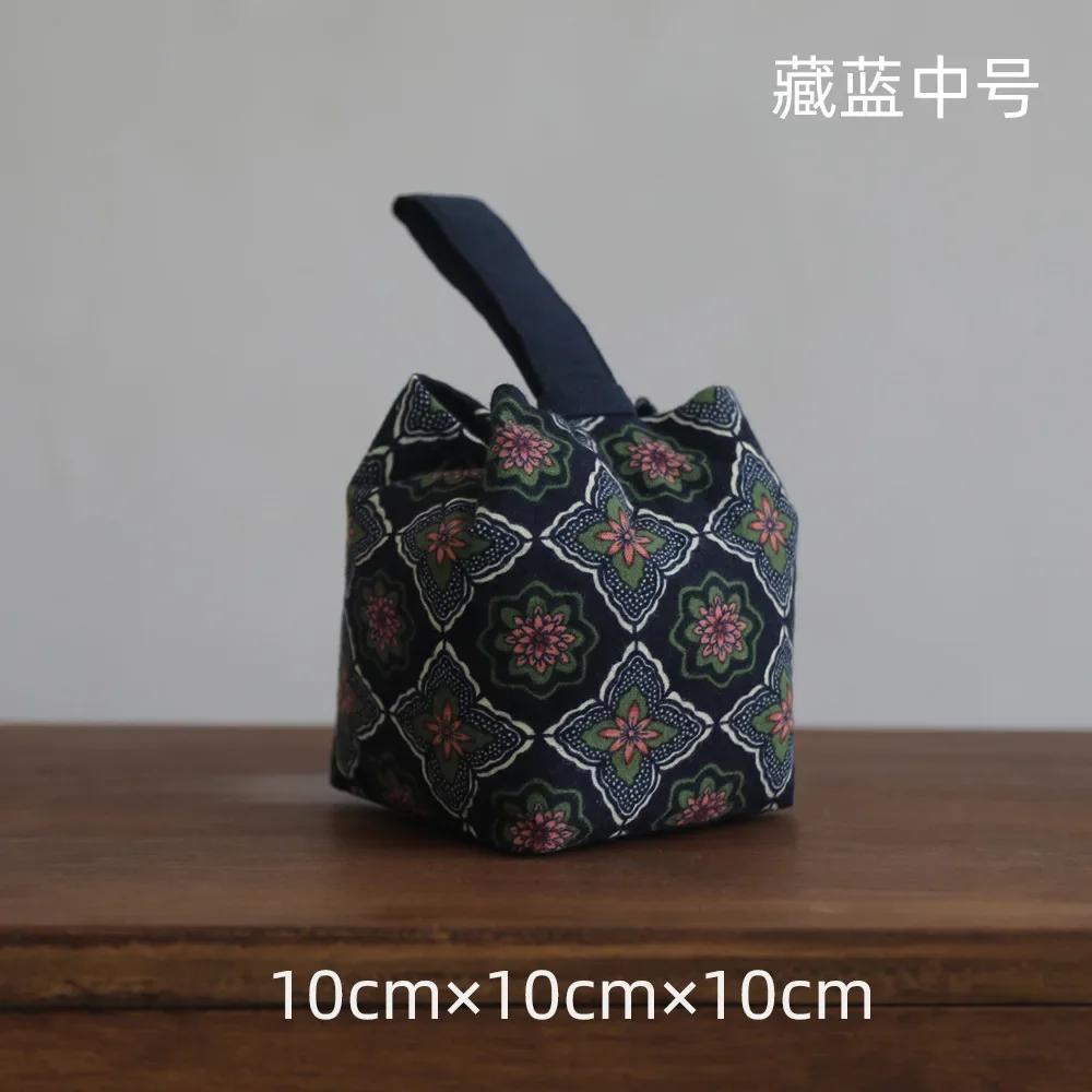 Cotton Teacup Storage Bag Ceramic Glass Lidded Bowl Travel Organiser Drawstring Bags Multifunctional Portable Organizer Handbag