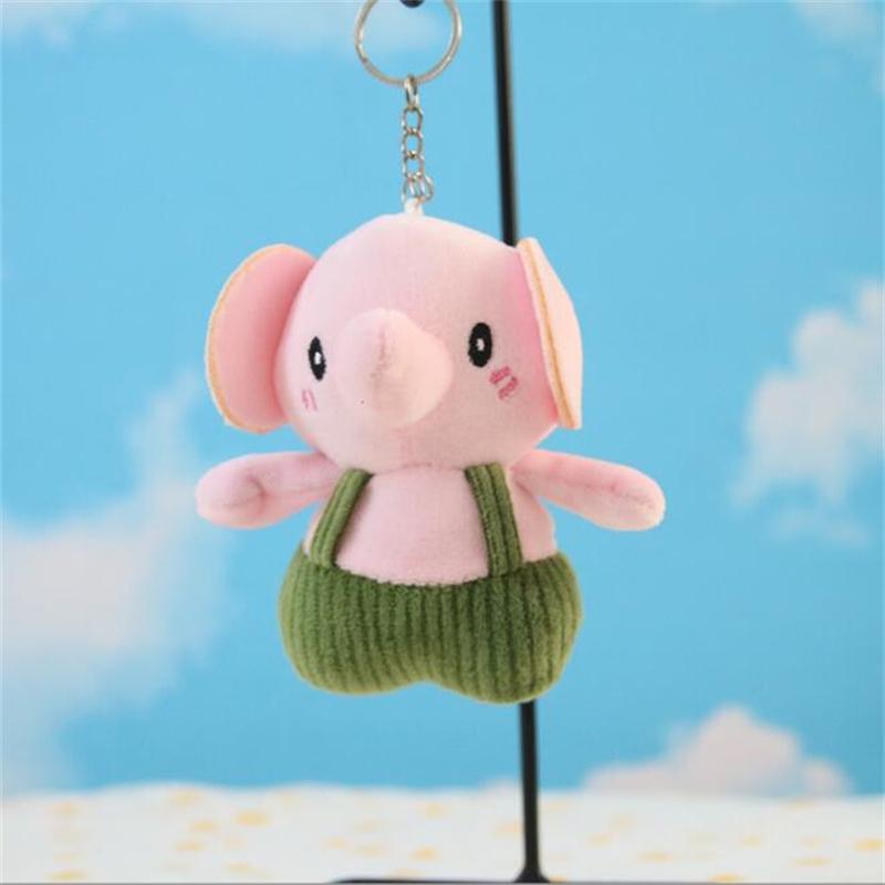 

12 см милый ремешок слон плюшевые игрушки брелок кулон сумка украшение мультфильм маленький подарок