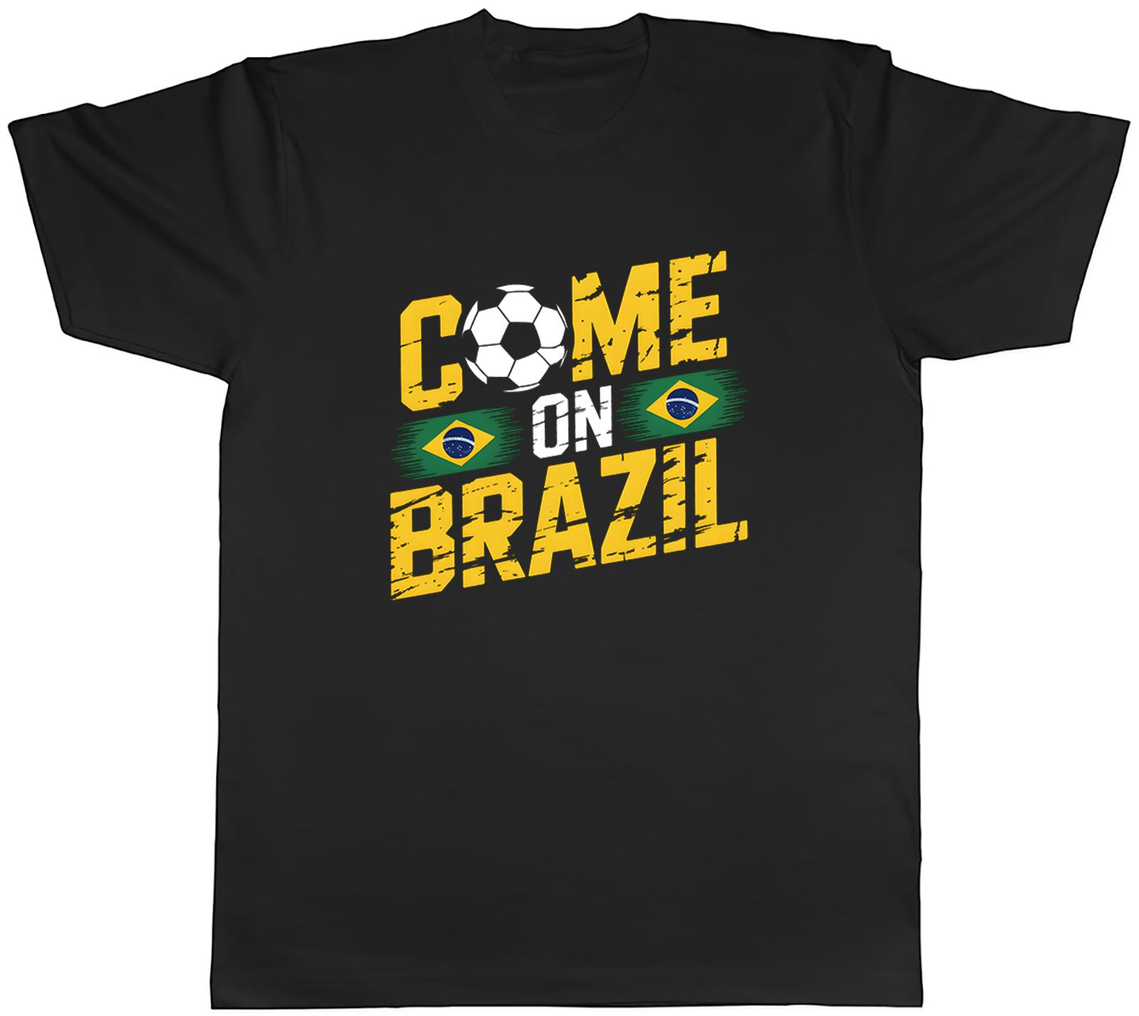 Come on Brazil Supporter Football Fan Unisexs TShirt Tee Gift Top S