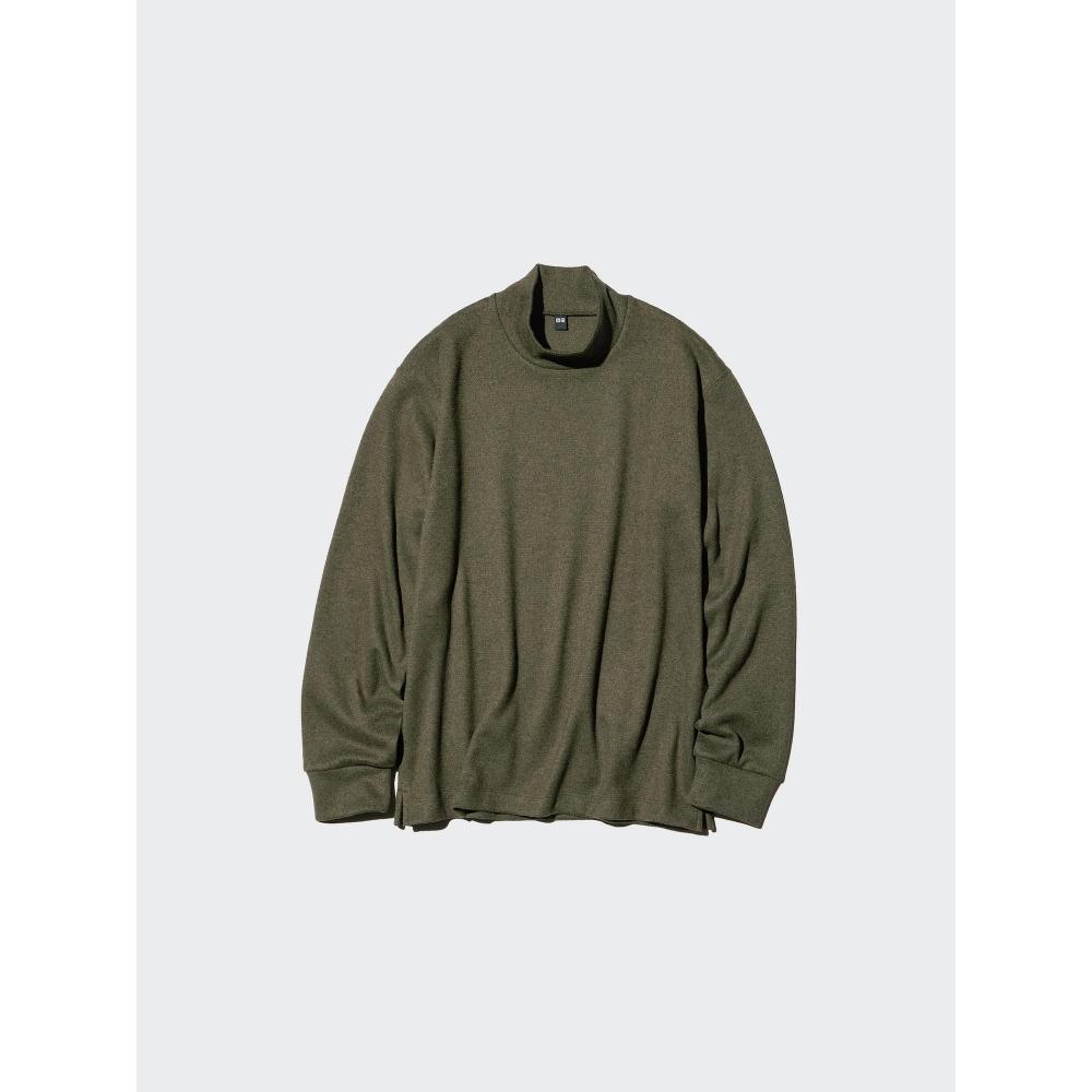 Uniqlo SofT KniT Fleece Mock Neck T