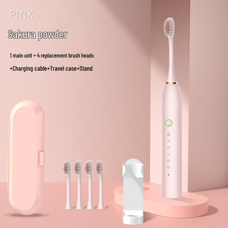 Portable Electric Toothbrush Set for Home, Dormitory, Travel - Suitable for Children and Adults