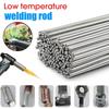 100/20/10pcs Low Temperature Easy Melt Welding Rods Stainless Steel Solder Rod Cored Wire Rod Weld Bar Aluminum Repairing Agent Kit