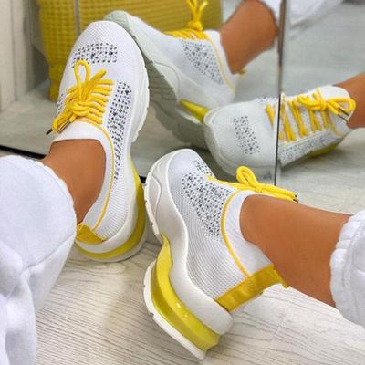 2024Women Casual Sneakers Fashion Rhinestone Ladies Vulcanized Shoes 2024 New Flat Shoes Lace Up Running Walking Shoes for Women