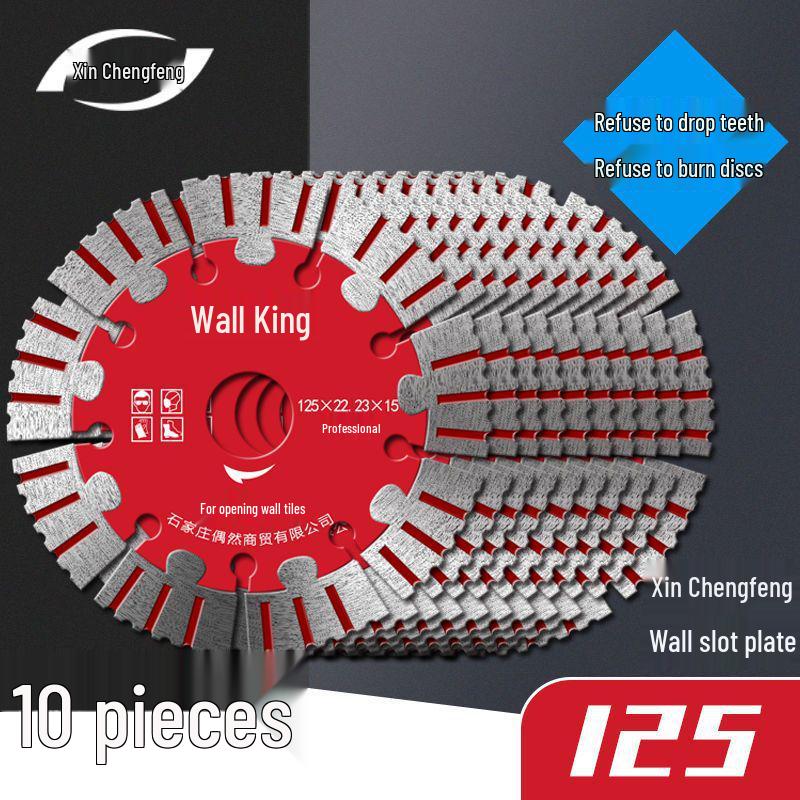 Xinchengfeng Diamond Saw Blades: 10-Piece Set for Concrete and Rebar Cutting