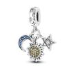 S925 Silver Ocean  Dolphin Whale Pendant Beaded Bracelet Necklace DIY Jewelry Set