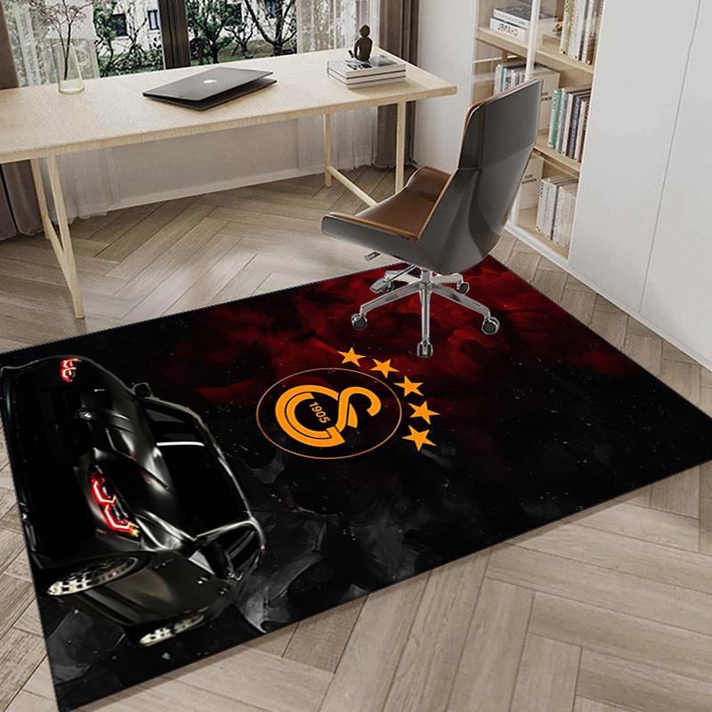 Galatasaray Football Club Crest Area Rug Office rug, Chair Rug, Decor Carpet Livingroom bedroom Mat, Large Size Fan gifts Christmas gifts