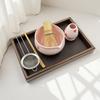 5/6pcs Pink Heart Decal Ceramic Matcha Set, Cute Matcha Set Includes Matcha Bowl, Matcha Whisk and Holder, Bamboo Scoop, Sifter