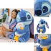 Entzückendes Stitch Plüschtier mit Ente Weiche PP-Baumwolle Gefüllte Puppe Für Kinder Und Freundinnen Geburtstagsgeschenke