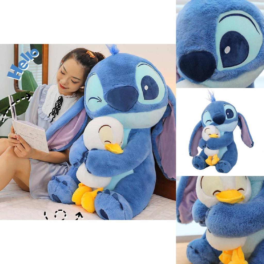 Entzückendes Stitch Plüschtier mit Ente Weiche PP-Baumwolle Gefüllte Puppe Für Kinder Und Freundinnen Geburtstagsgeschenke