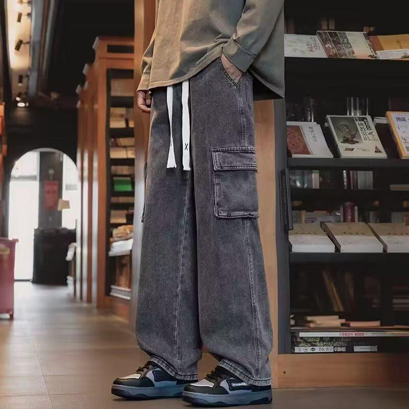 

Men s Retro Straight-Leg Wide-Leg Jeans - Autumn Casual Workwear L