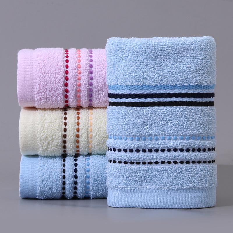 Embroidery Soft Absorbent Face Towel: Thickened Pure Cotton with Polyester Blend