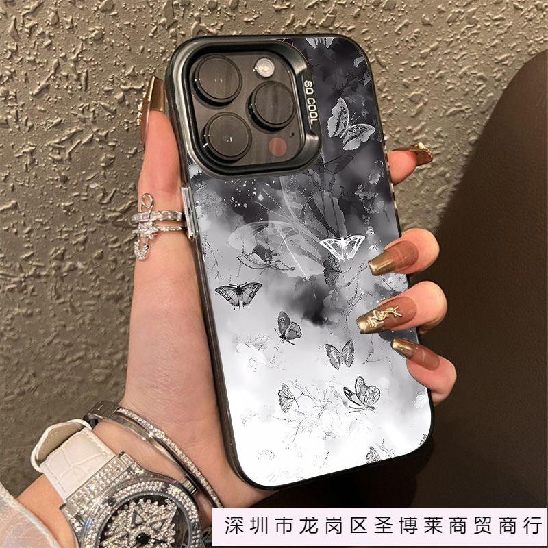 Diablo Butterfly for iPhone15promax mobile phone case Apple 16 matte 13/12/14 anti-drop XS