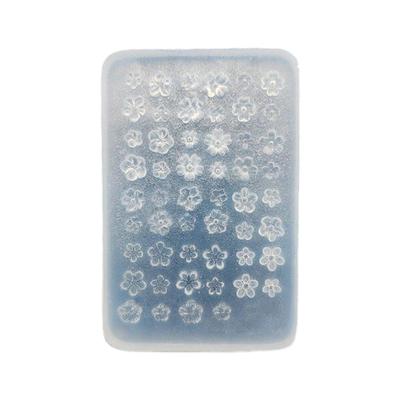 Molde de Silicona para Nail Art para Diseño de Relieve Floral 3D Reutilizable Herramienta de Manualidades DIY Suministros de Nail Art Floral 3D