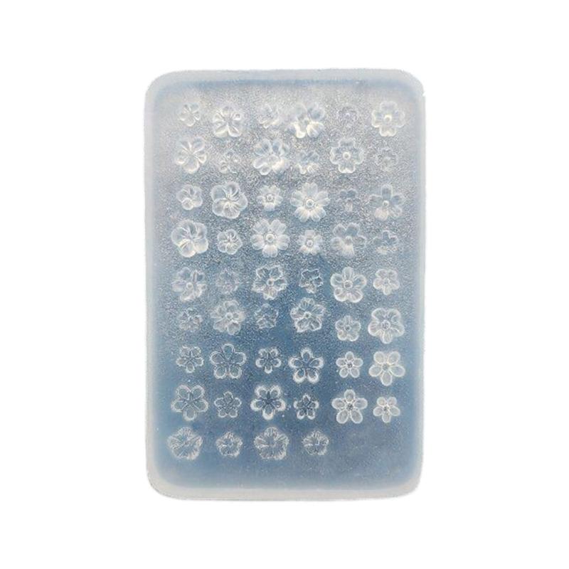 

Silicone Nail Art Mold For 3D Floral Embossing Design Reusable DIY Craft Tool 3D Floral Nail Art Supplies 1