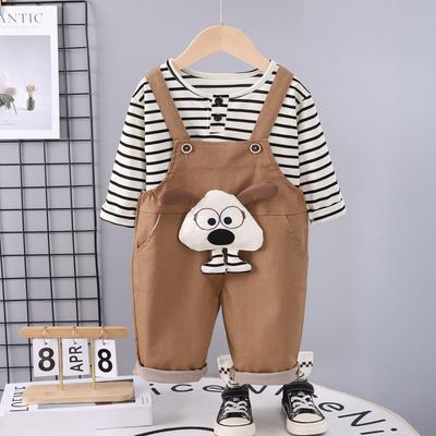Kids Casual Long-Sleeve Set, Comfortable Daily Wear Outfits