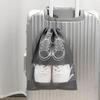 Borse Organizer Porta Scarpe Riutilizzabili in Tessuto Non Tessuto da Viaggio Portatili per Armadio con Tasca Impermeabile Borse Appese Trasparenti per Abbigliamento
