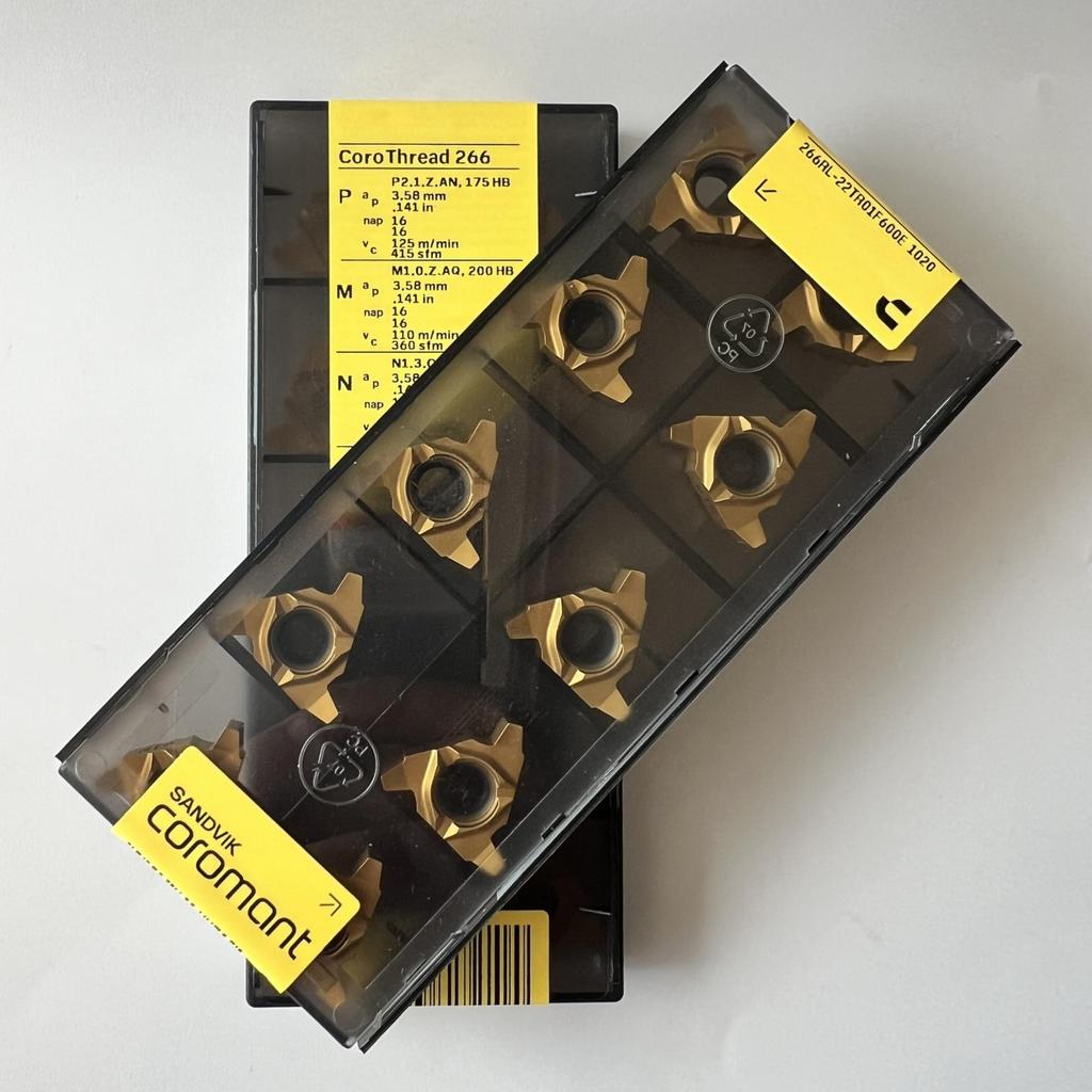 Sandvik / 266RL-22TR01F600E 1020 / Original Swedish Hard Alloy Blade 10 Pcs