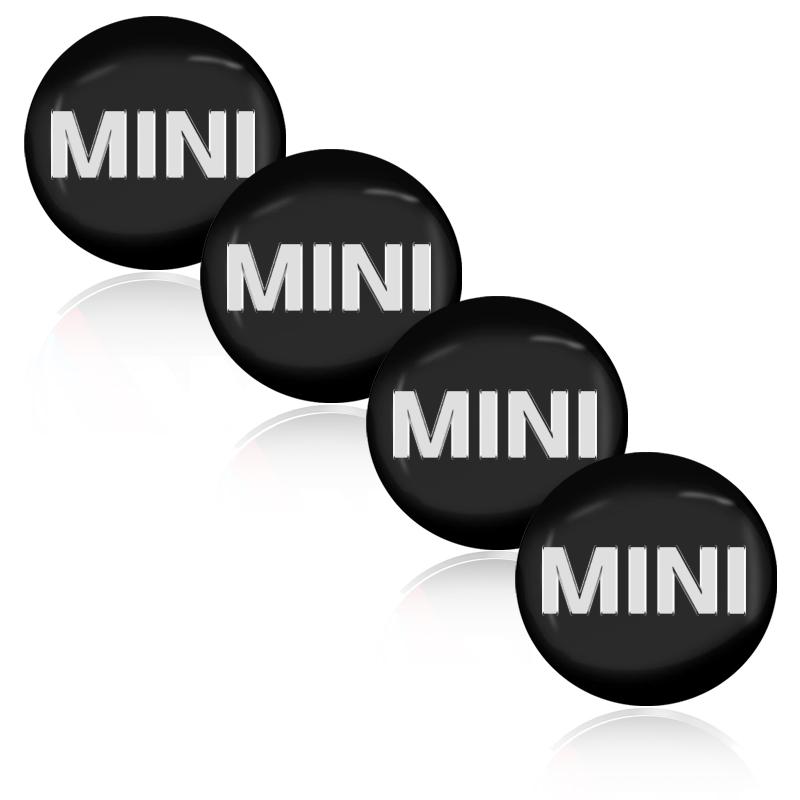 4 stk 56MM Bilhjul Senter Navkapsel Logo Klistremerker Felgdeksel Emblem Dekal For MINI Cooper One JCW Clubman Countryman R55 R56 F55 F56 R57 R58 R59