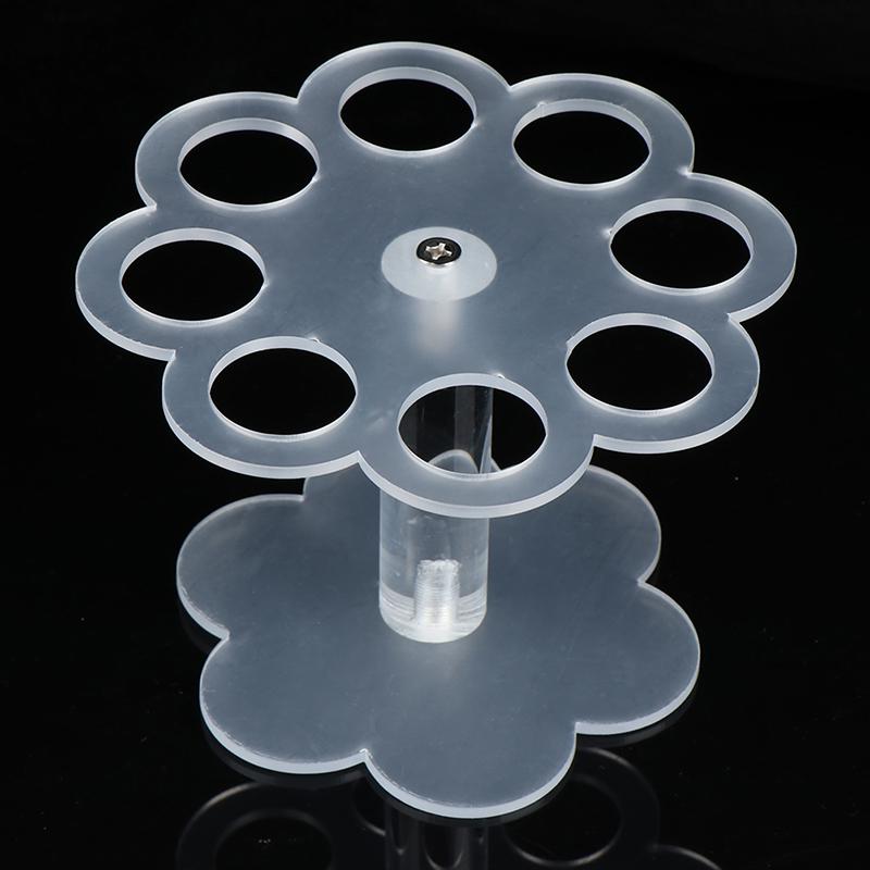 1Pcs 8 Holes Acrylic Ice Cream Cone Stand Holder Transparent/Chip Cone Holder