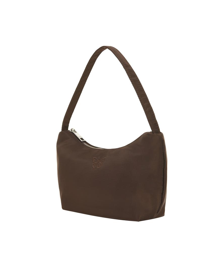 Nick&Nicole Nicole Nylon Mini Hobo Bag_Brown