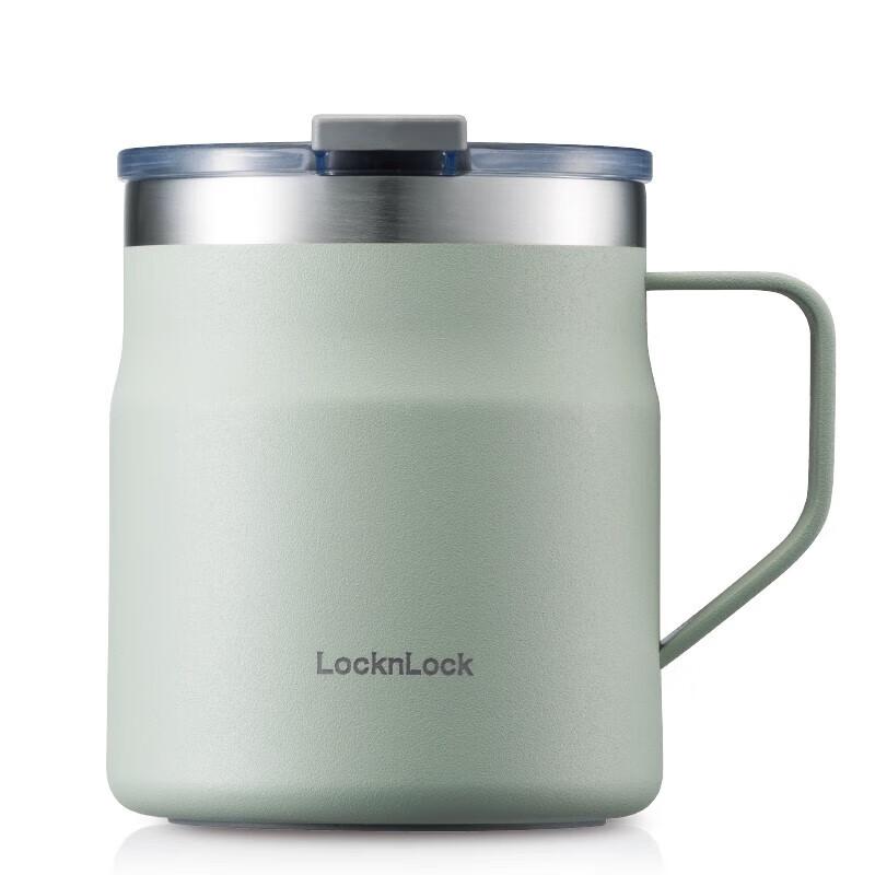 LOCK&LOCK (LOCK&LOCK) Coffee Cup Insulated Hot And Cold Desktop Cup for Men And Women, Couples Water Mug 390ML Mint Green LHC4218MIT