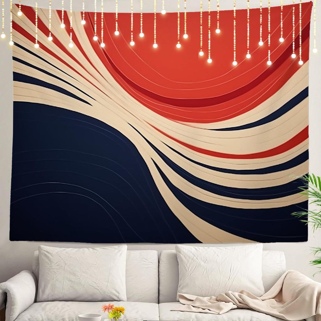 Shrahala Ocean Wave Tapestry Nature Wall Hanging Large Psychedelic Tapestry for Bedroom Living Room Dorm Black and White