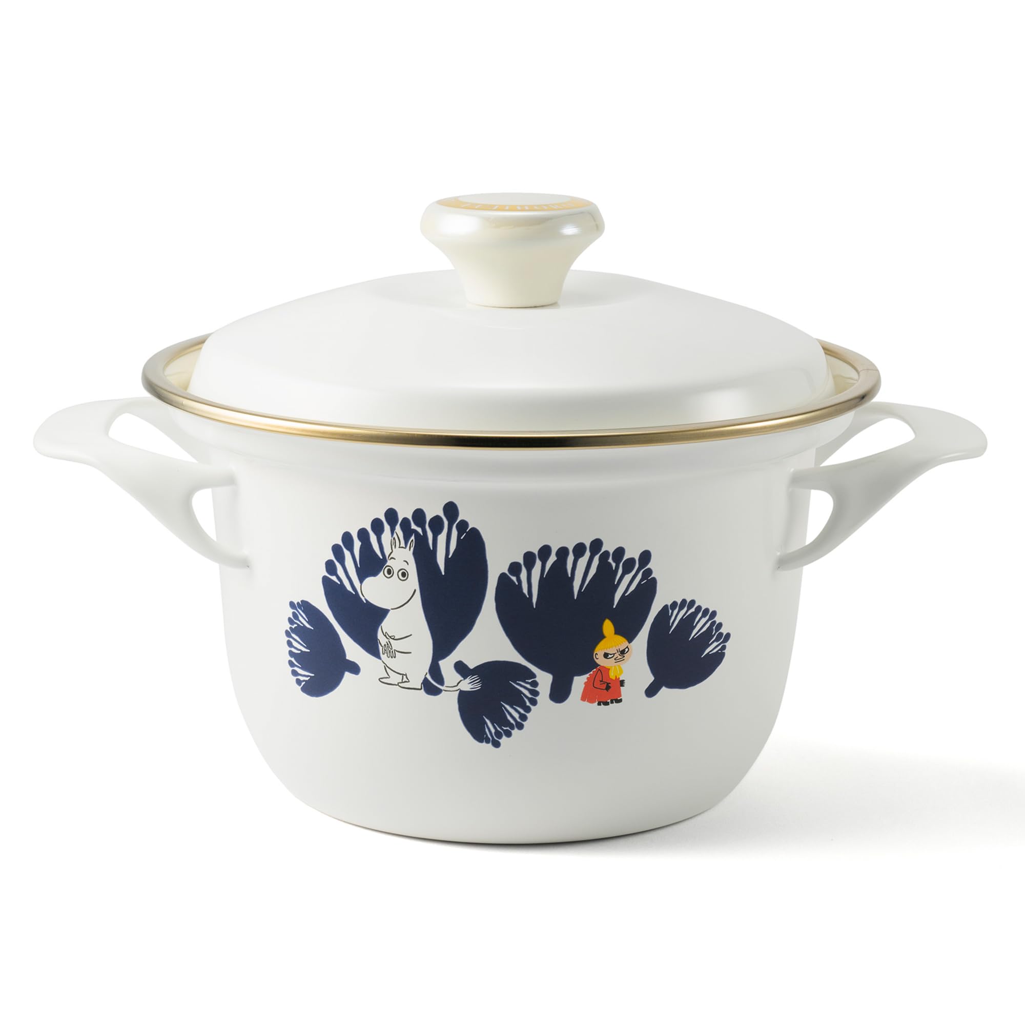 

Fuji Enamel EX 16cm Cocotte cup production Moomin/1 included/Limited білий