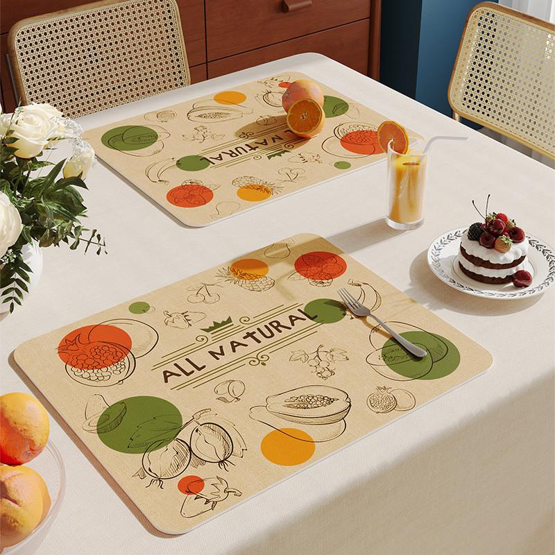 

Двусторонний кожаный обеденный коврик, легкий роскошный изоляционный коврик, противоожоговый коврик, водонепроницаемый и маслостойкий обеденный коврик 30x40cm