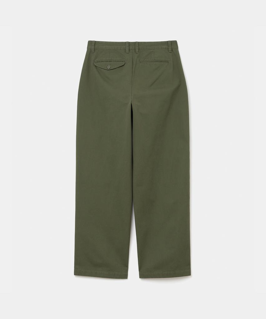Uniform Bridge Basic Cotton Chino Pants Olive