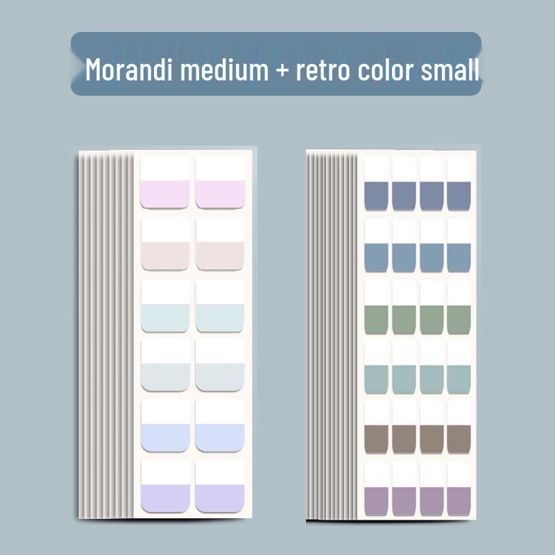 Colorful Transparent Writable Index Tabs and Memo Stickers for Students