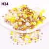 2mm-10mm Mixed Pearl & Resin AB Plated Half-Round ABS Imitation Pearl DIY Accessories
