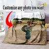 Customize Photos Customize Your Photo Blanket Lightweight Personalized Blanket Soft Warm Cozy Great for Living Room Chair Bedding Picnics
