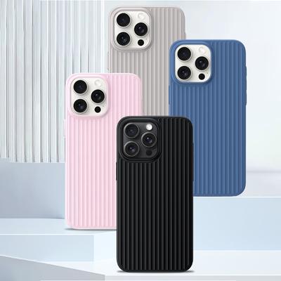 Original 3D Corrugated Texture Luggage Magnetic Cover for IPhone Air 17 16 15 14 13 12 Pro Max for Magsafe Wireless Charge Funda