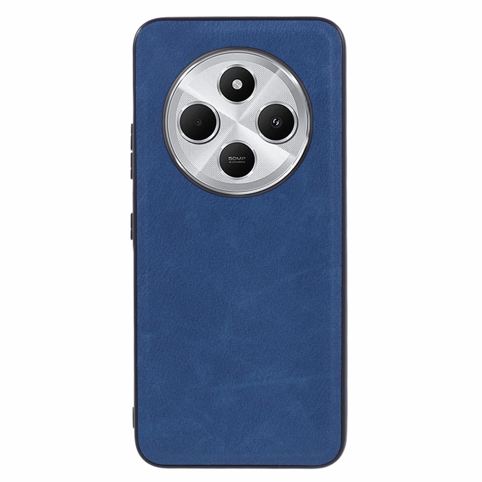 

Для Xiaomi Poco C75 4G/Redmi 14R 5G/14C 4G Чохол Ретро Шкіряне Покриття PC+TPU Чохол для Телефону Blue