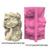 Decorative Silicone Planter Mold Creative Gardening Tool For Handmade Cement Pots Resin Casting And Crafting Projects