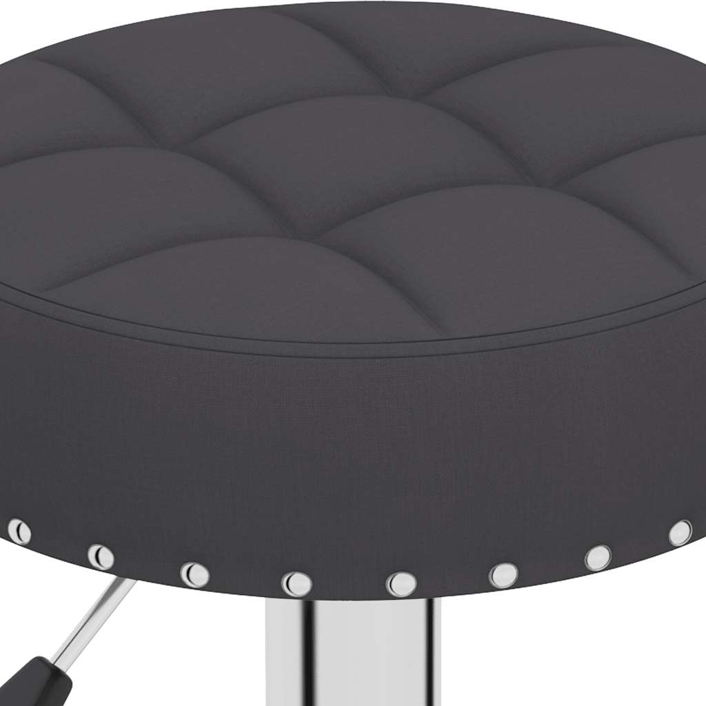Vidaxl Bar Stools, 2 Pcs, Black, Upholstered In Fabric