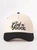 Embroidered God Is Good Colorblock Baseball Cap Adjustable Sun Protection Casual Hat Spring Autumn Travel Festival